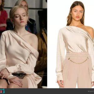 NWT$295 JONATHAN SIMKHAI Alice Top In CHAMPAGNE